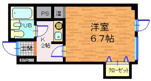 カンサ石山【302号室】の間取り