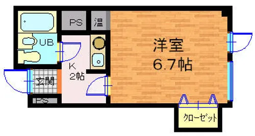 カンサ石山【302号室】の間取り