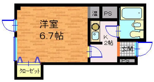 カンサ石山【403号室】の間取り
