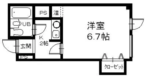 カンサ石山【502号室】の間取り