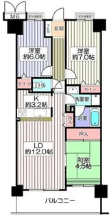 パレ千里【2階】の間取り