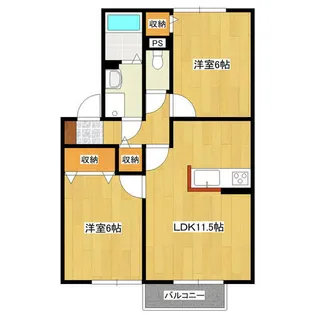 パストラル原町【2階】の間取り