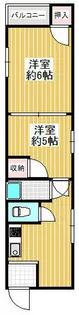 大阪府大阪市阿倍野区文の里1丁目【マンション】の間取り