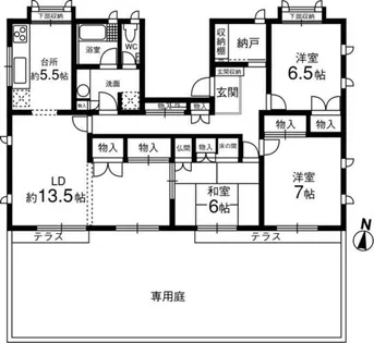 メゾン吉谷【1階】の間取り