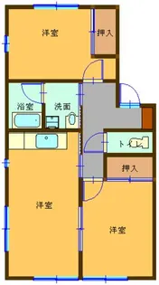 愛知県名古屋市西区花原町【アパート】の間取り