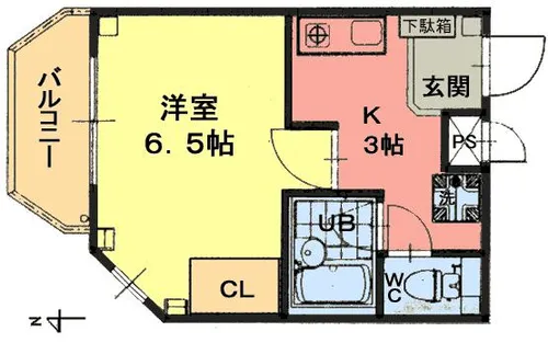 本陣通ビル【4階】の間取り