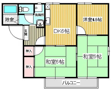 フレグランス香椎参道【202号室】の間取り