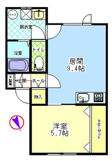 さくらマンション【A102号室】の間取り