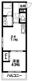 ブランドールO&N【3階】の間取り