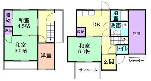 和歌山県和歌山市西庄【一戸建】の間取り