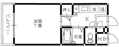 ブリスウエスト明石【2階】の間取り