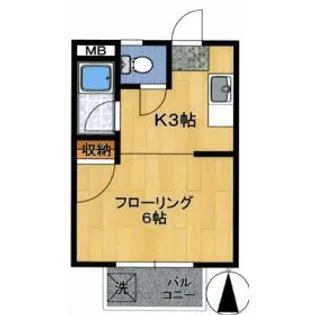 1Kの間取り画像