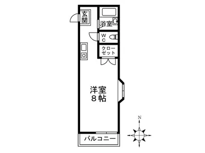 ピアコート長者原【A106号室】の間取り