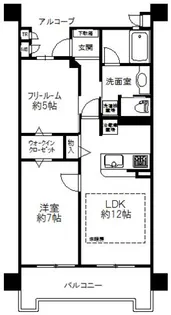ユニハイム梅田ノルテ【4階】の間取り