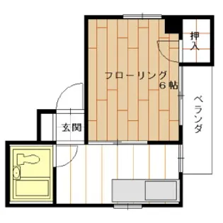 ウエストパークビル【401号室】の間取り