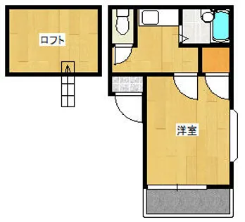 くじら館【206号室】の間取り