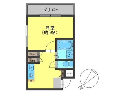 コーポマツダ【403号室】の間取り