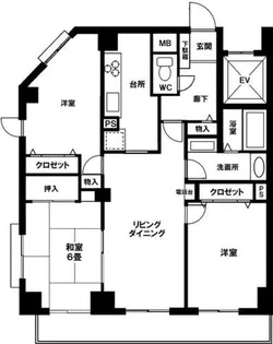 グランドハイリス本山【H-1号室】の間取り