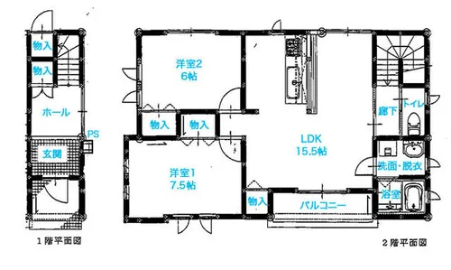 BORON Ⅰ【201号室】の間取り