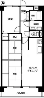 グランドハイリス上社【2-B号室】の間取り