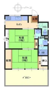 野瀬ビル【3F号室】の間取り