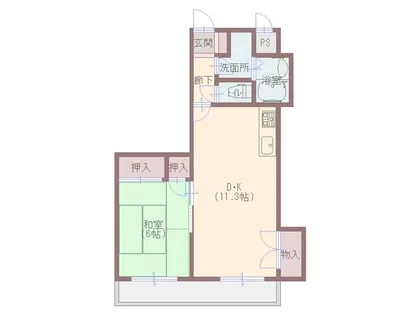 イーストアヴェニュー【3階】の間取り