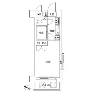 パンルネックスディア室見Ⅱ【5階】の間取り