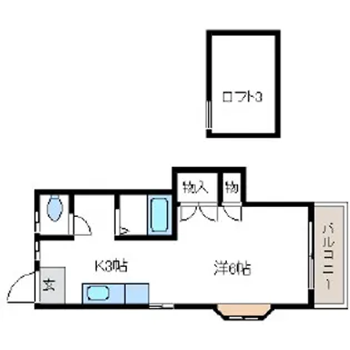 シティベール東折尾【2階】の間取り