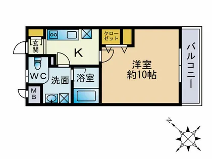 サニーコート【103号室】の間取り