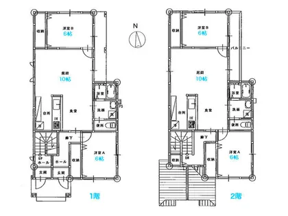 BORON Ⅳ A棟【2階】の間取り