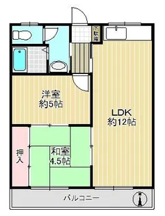 大阪府豊中市螢池中町3丁目【マンション】の間取り