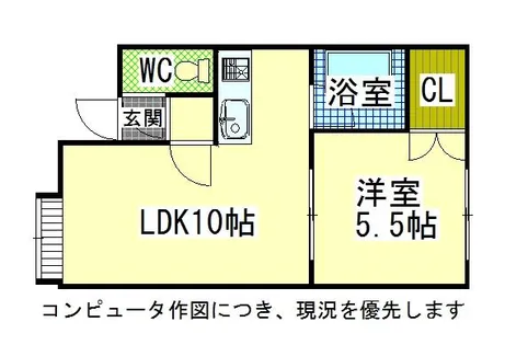 プレステージKE【103号室】の間取り