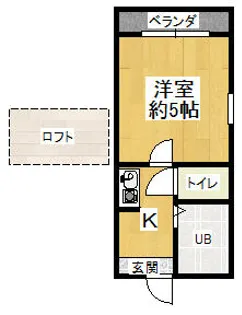 MAYUMIハイツ枚方12番館上島東町【209号室】の間取り