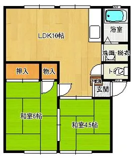 ウインディアハイツ高坊【203号室】の間取り
