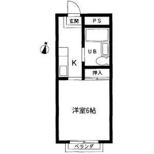 トーワメゾン向山【2B号室】の間取り