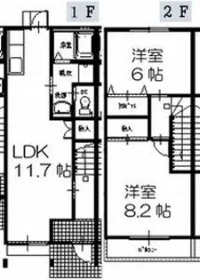 スペランツァ【B号室】の間取り