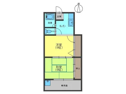 吉田ハイツ【102号室】の間取り