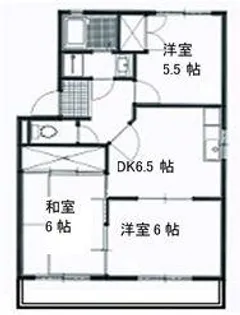 オリオンハイツ C棟【2階】の間取り