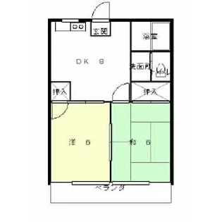 ウエストハイツ【2階】の間取り