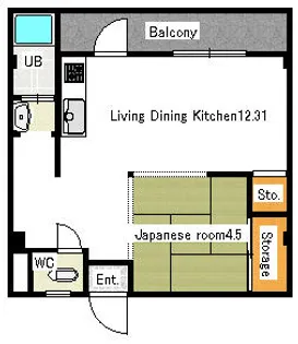 大阪府八尾市太田3丁目【マンション】の間取り