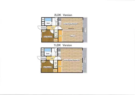 大阪府八尾市跡部北の町2丁目【マンション】の間取り