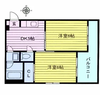 ローズマンション【402号室】の間取り