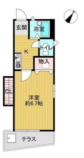 ハイツ大林【1階】の間取り