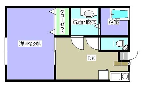 エコロジーⅢ B棟【2階】の間取り