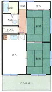 丸二ハイツ【B-101号室】の間取り