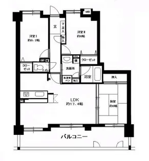 アンピール長尾【2階】の間取り