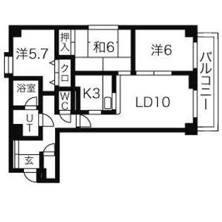 紫苑北13【7階】の間取り