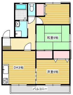 和歌山県海南市藤白【アパート】の間取り