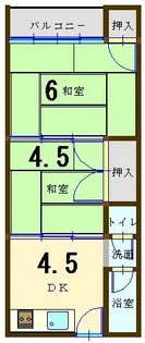 コーポ長谷川【2階】の間取り