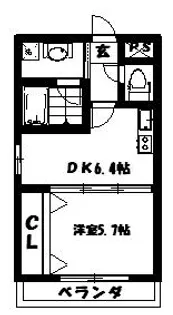 Ouest de Soleil【1階】の間取り